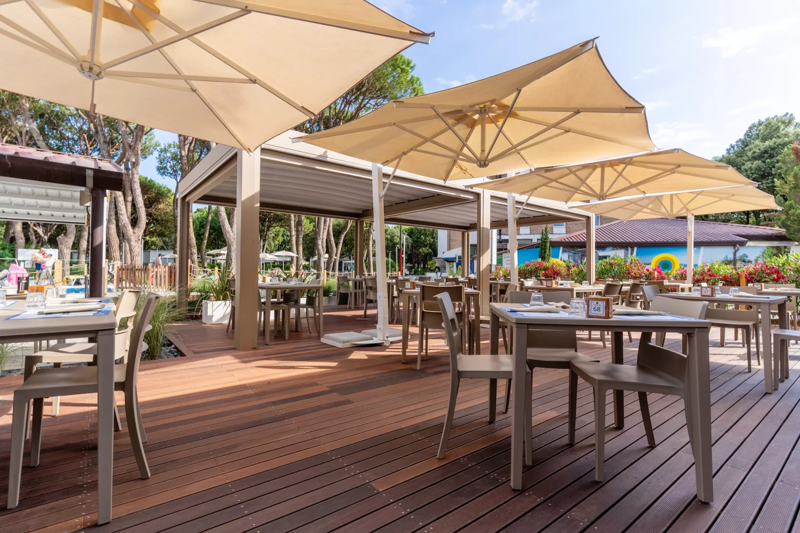Jesolo Mare Family Village Lido di Jesolo - Lodge Elite Dog 4 plus 2 pax-Parkeinrichtungen