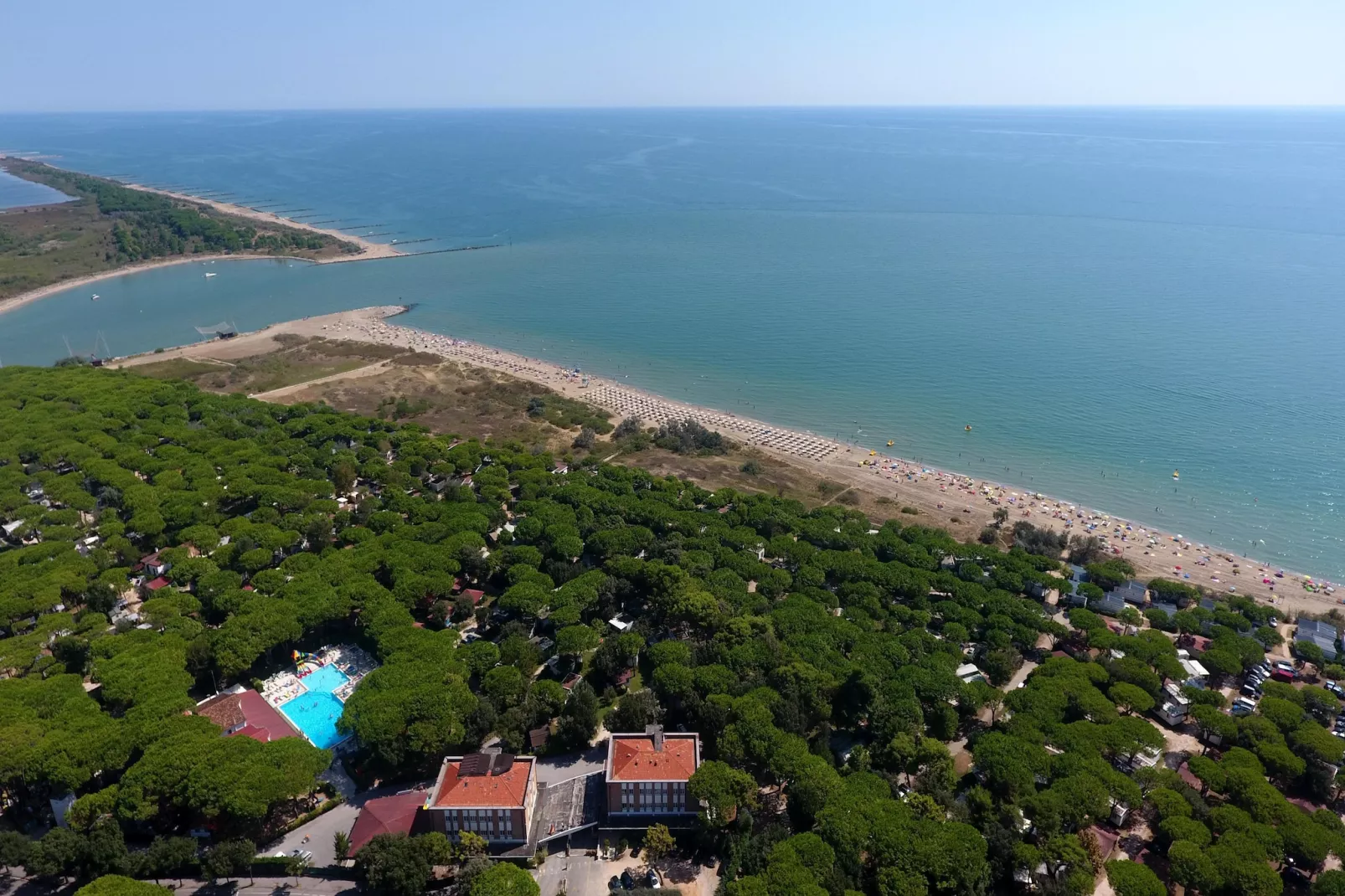 Jesolo Mare Family Village Lido di Jesolo - Lodge Elite Dog 4 plus 2 pax-Gebiete Sommer 1 km