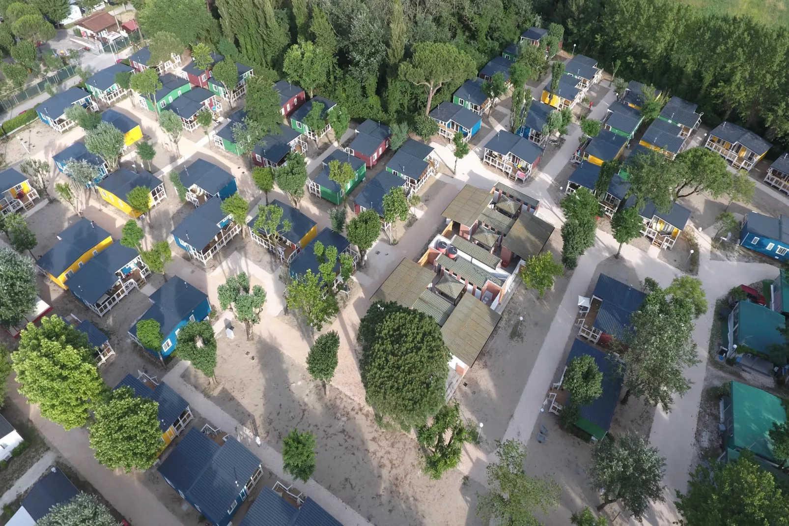 Marina Family Village Punta Marina Terme Ravenna - Lodge Superior Dog-Aussicht Sommer