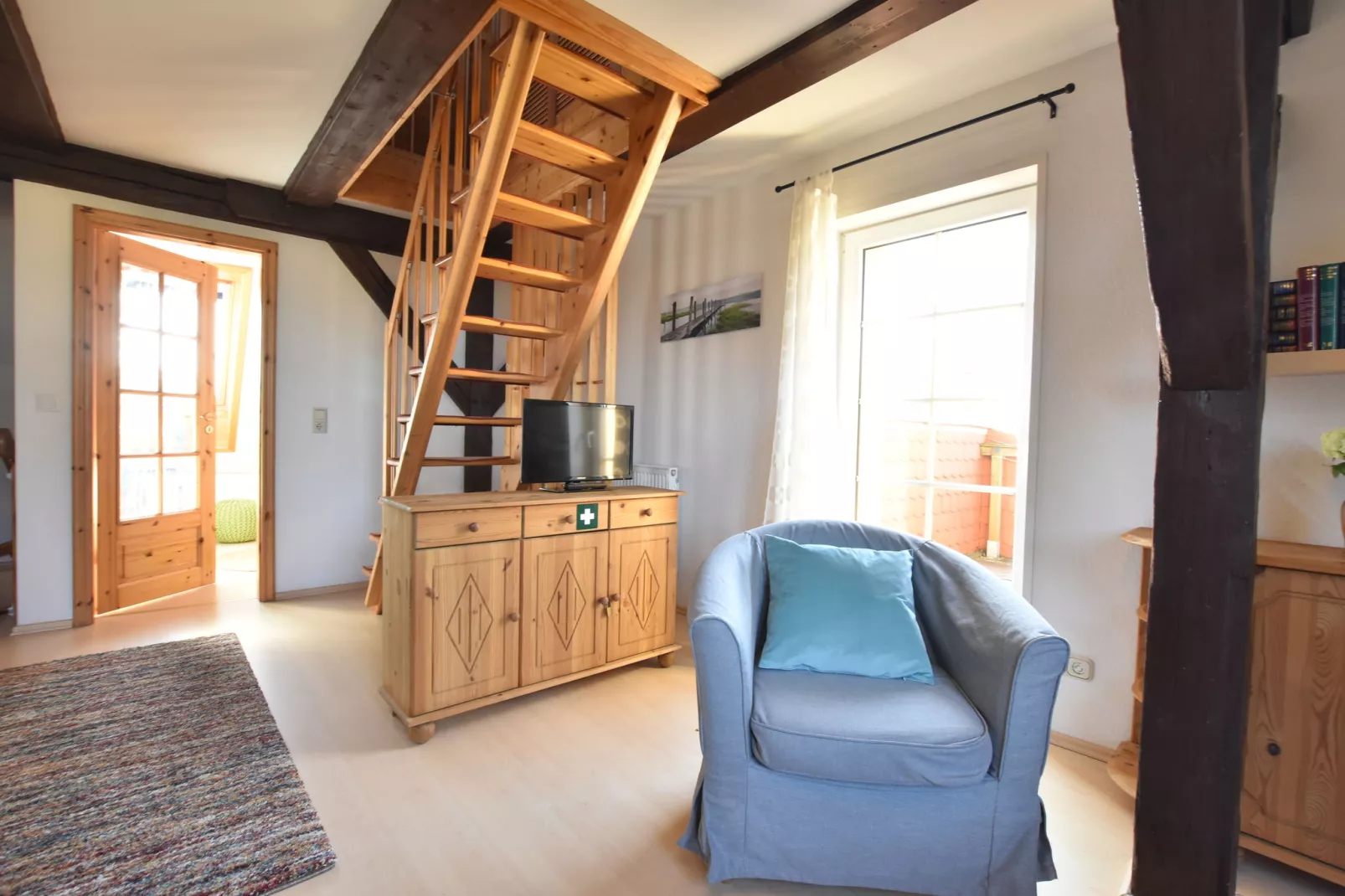 Ferienwohnung Möwe - viele Kinder-Extras strandnaher Urlaub Ostseebad Rerik-Living room