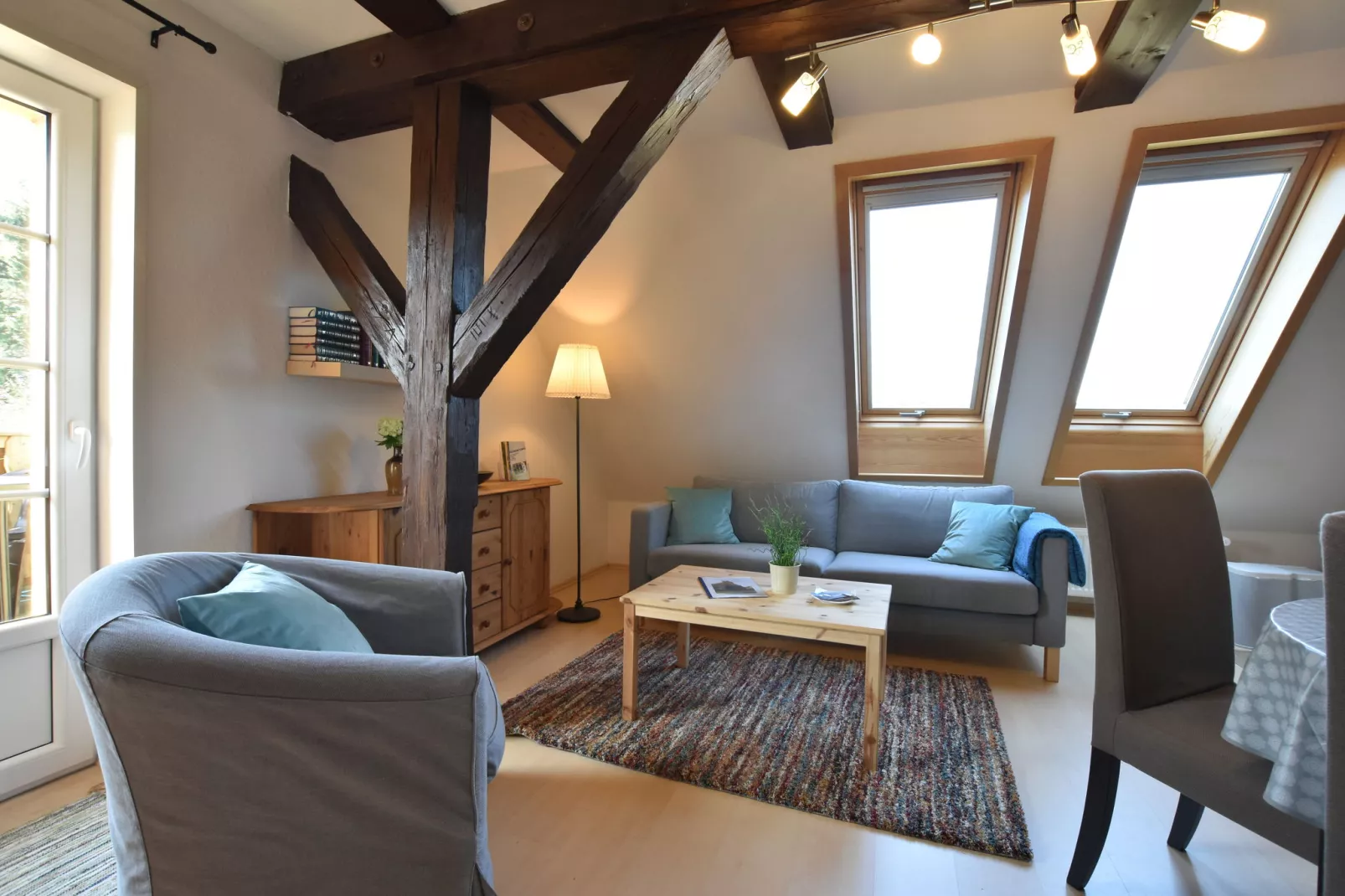 Ferienwohnung Möwe - viele Kinder-Extras strandnaher Urlaub Ostseebad Rerik-Living room