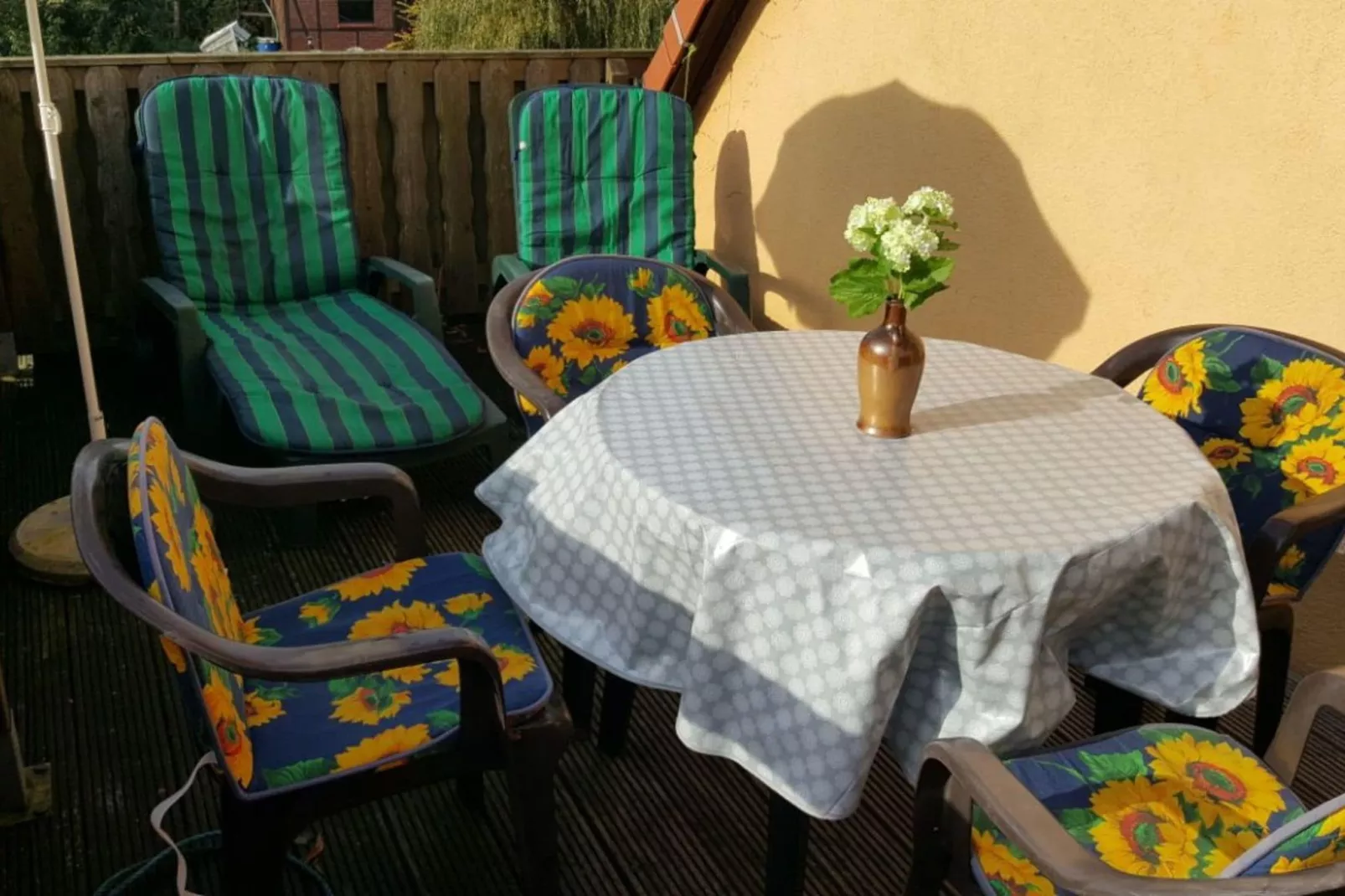 Ferienwohnung Möwe - viele Kinder-Extras strandnaher Urlaub Ostseebad Rerik-Terrace balcony