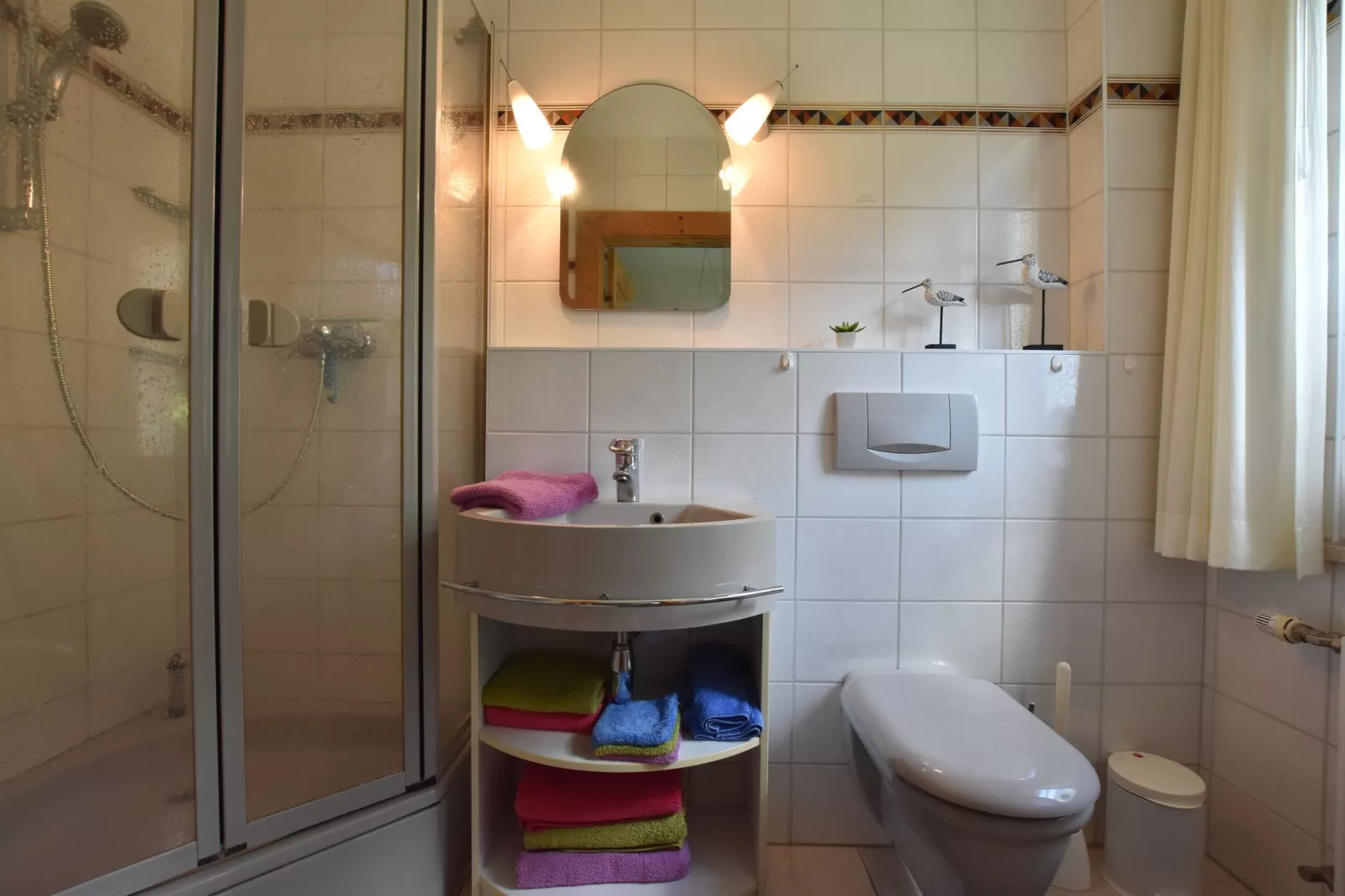 Romantische Ferienwohnung an der Ostsee mit Garten-Badezimmer