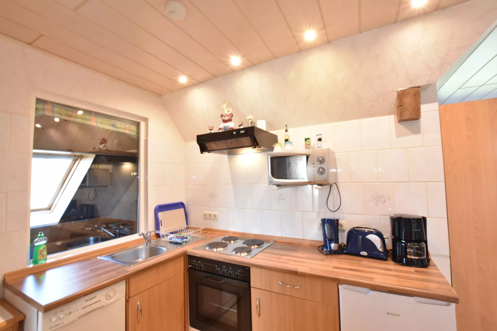 Ferienwohnung mit Gartenblick-Kitchen