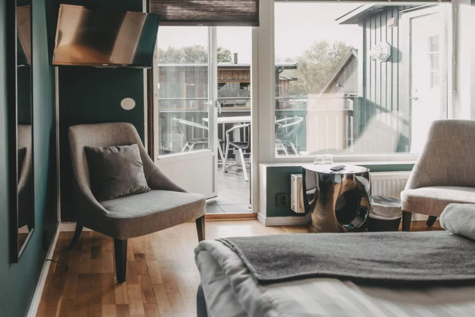 Lebhaftes Ferienhaus mit Gratis-Frühstück-Innen