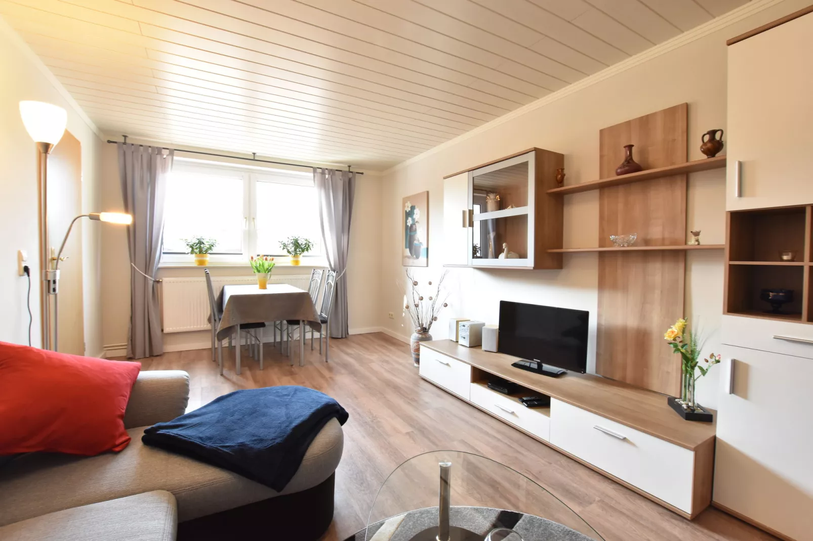 Ferienwohnung mit Terrasse im Klützer Winkel-Wohnzimmer