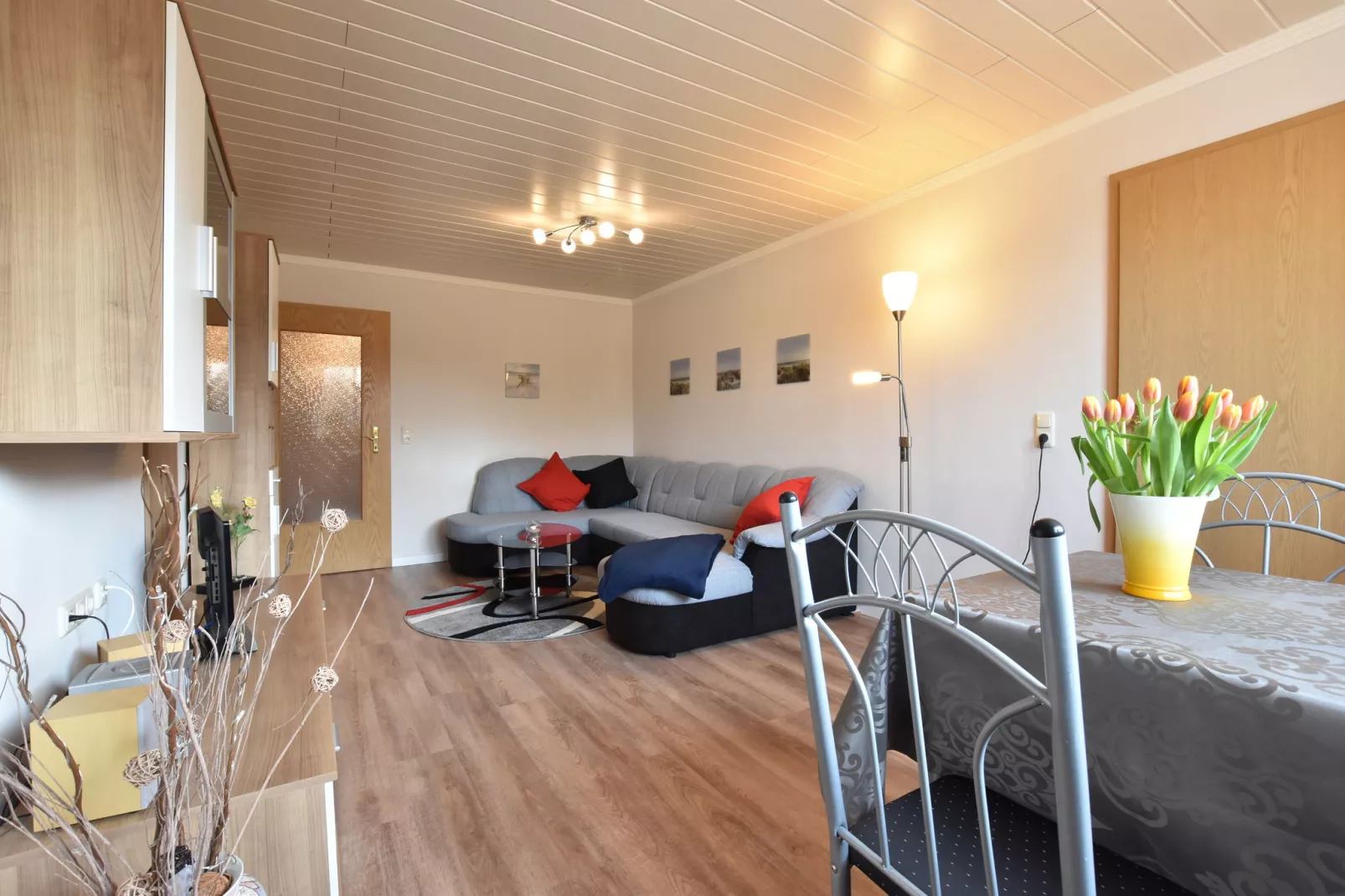 Ferienwohnung mit Terrasse im Klützer Winkel-Wohnzimmer
