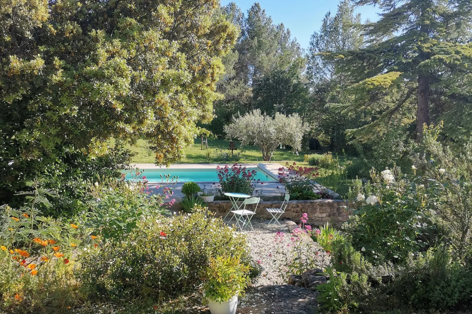 Ferienhaus in Villes-sur-Auzon-Gardens summer