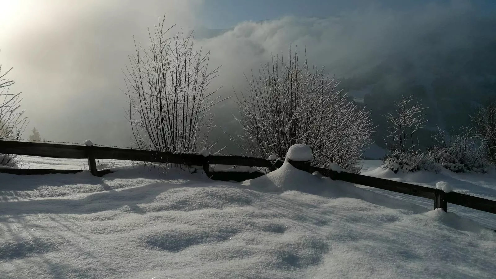 Hütte zum Dillental-View winter