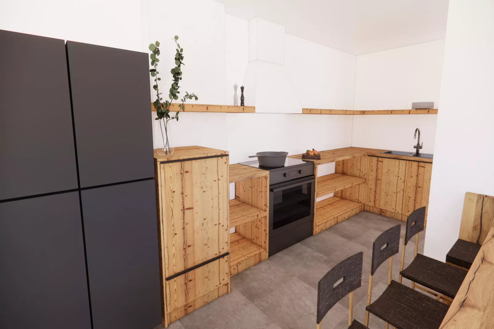 Bauernhaus Guggengut-Kitchen