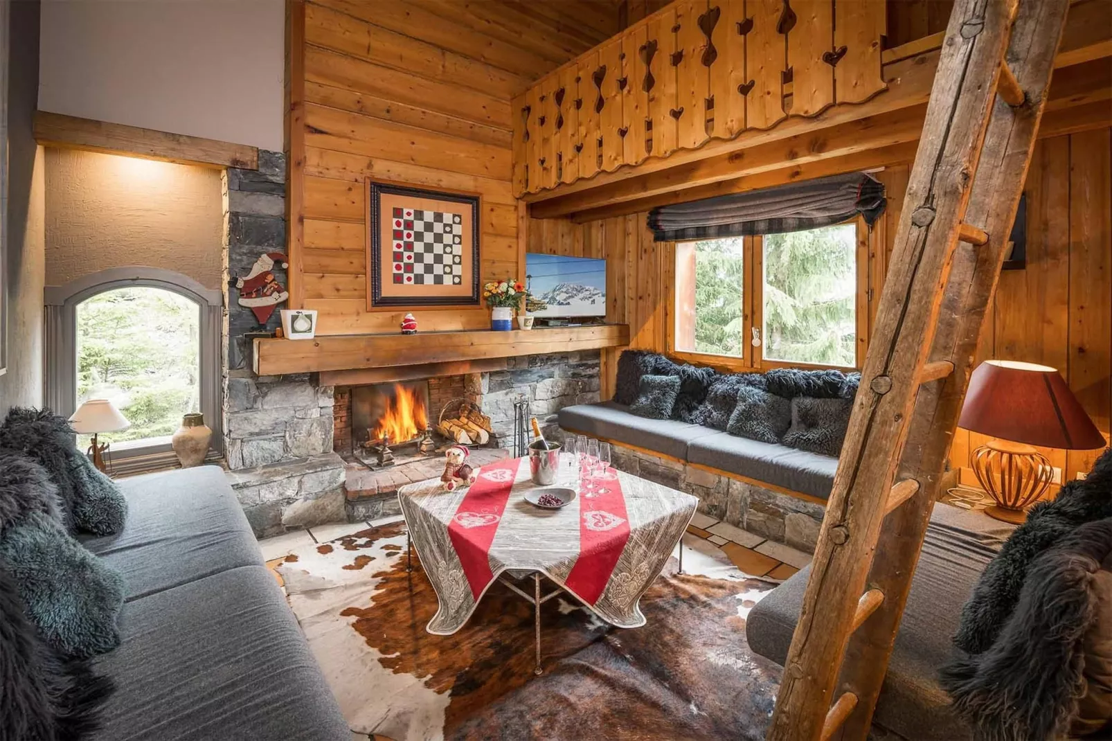 Chalet Etienne-Living room