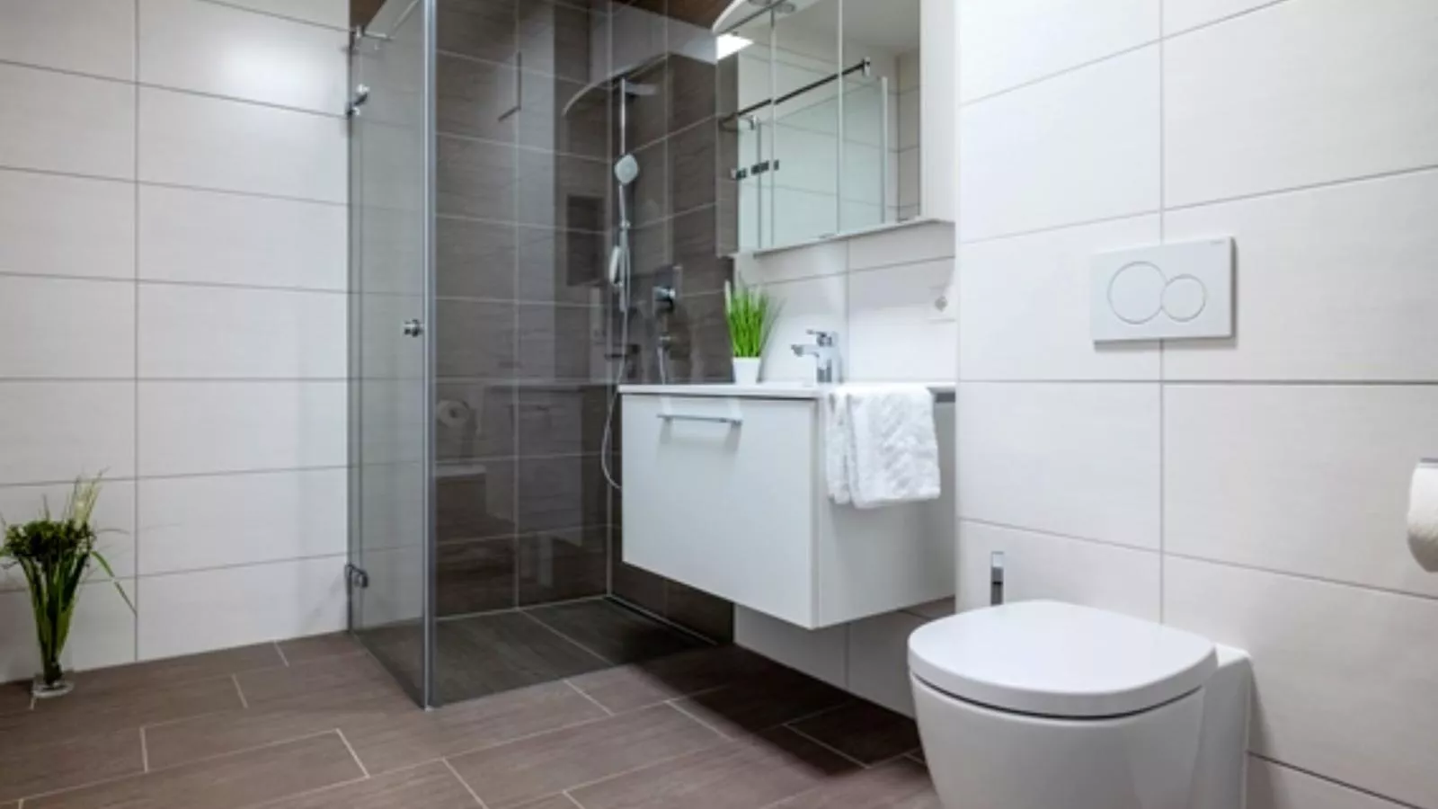 Cosy Grey and Big Ocean-Salle de bain