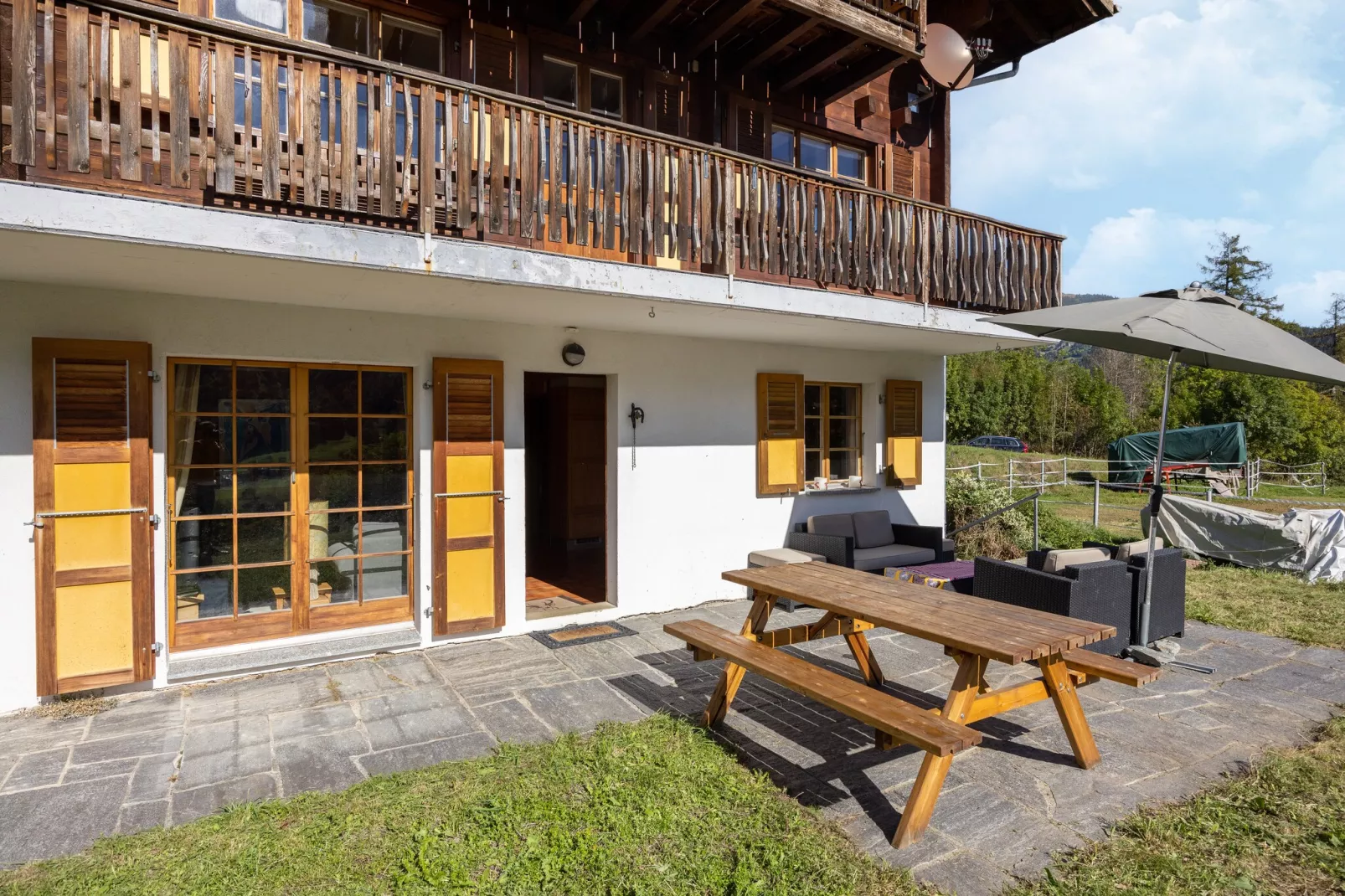 Chalet Verrel - beneden-Außenbereich Sommer