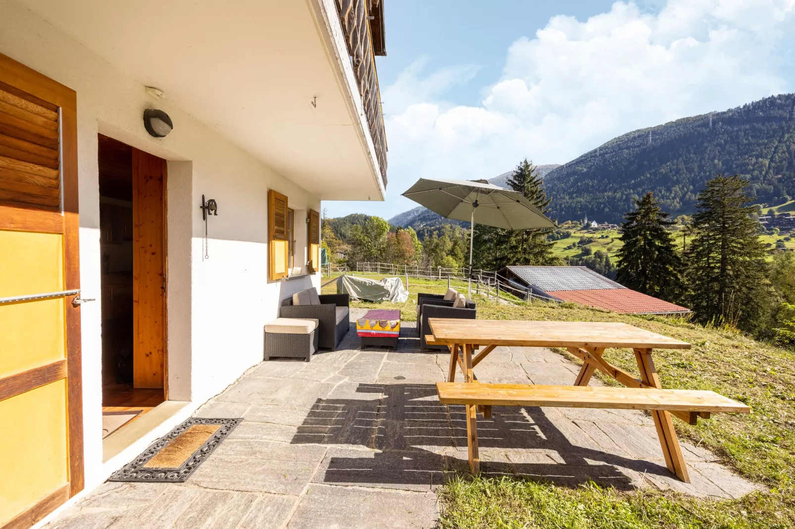 Chalet Verrel - beneden-Terrassenbalkon