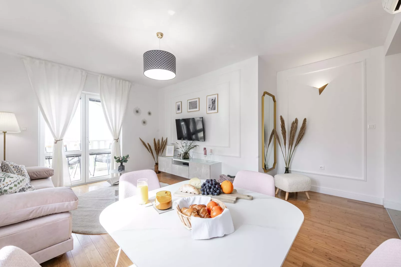 Apartments Maris-Superior One Bedroom Apartment  with Terrace and Sea view-Living room