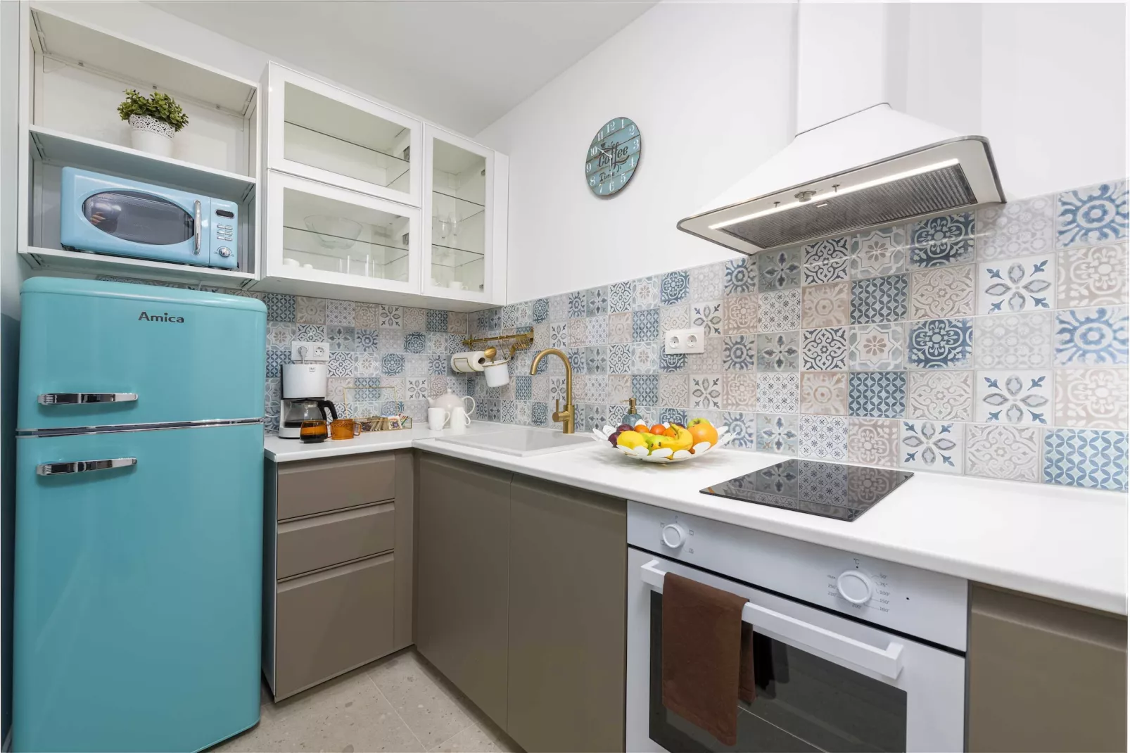 Apartments Maris-Superior One Bedroom Apartment  with Terrace and Sea view-Kitchen