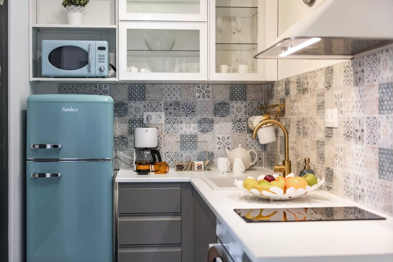 Apartments Maris-Superior One Bedroom Apartment  with Terrace and Sea view-Kitchen