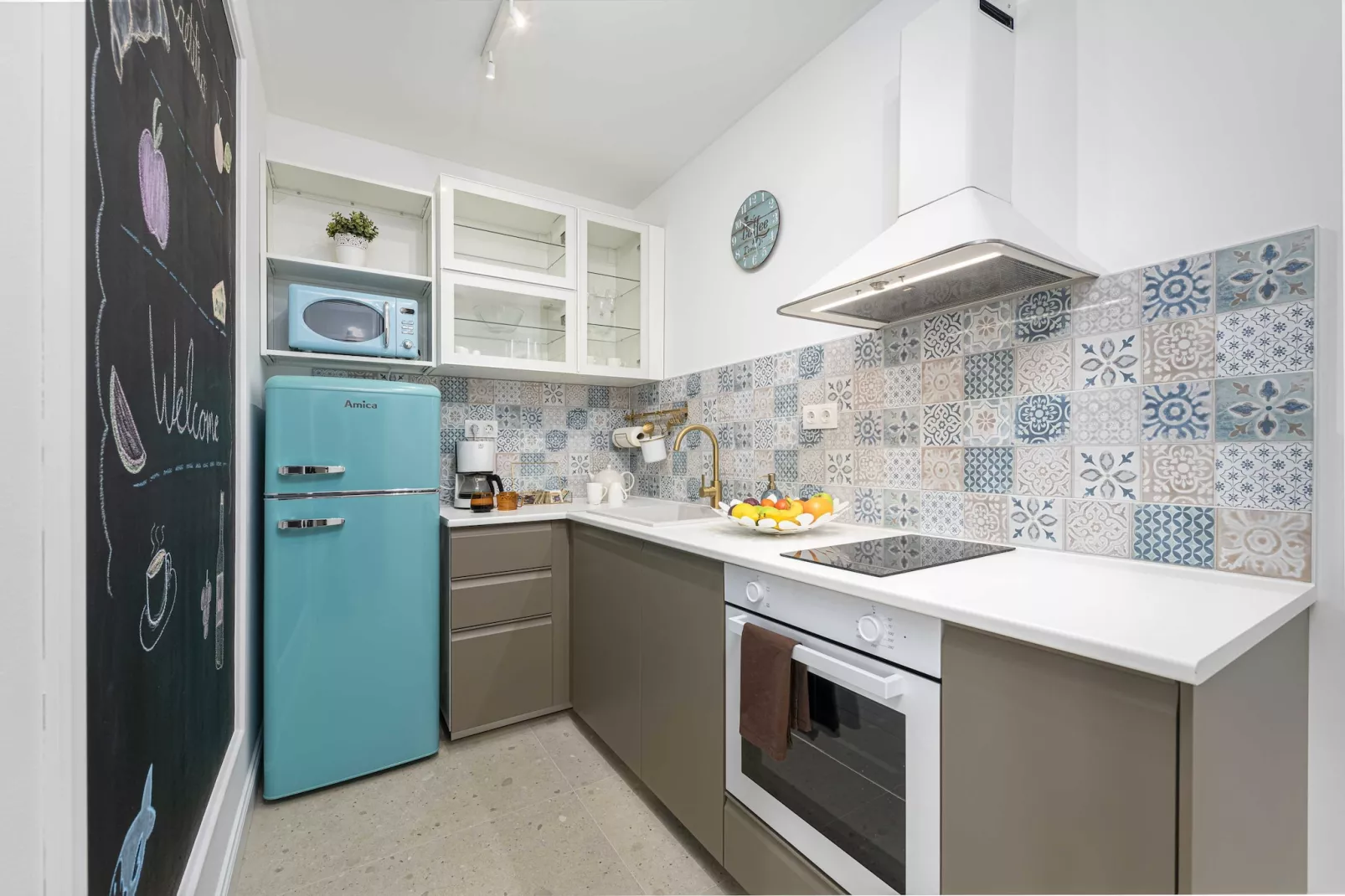 Apartments Maris-Superior One Bedroom Apartment  with Terrace and Sea view-Kitchen