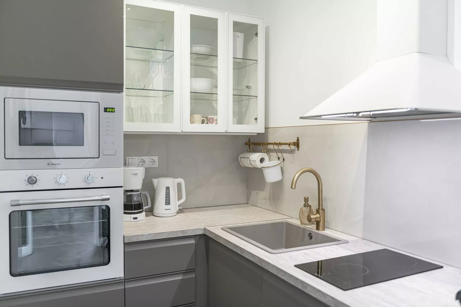 Apartments Maris-Comfort One Bedroom Apartment  with Terrace and Sea view-Kitchen