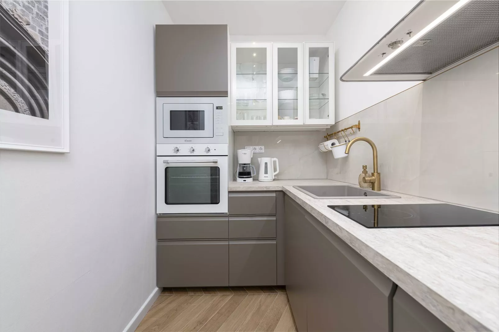 Apartments Maris-Comfort One Bedroom Apartment  with Terrace and Sea view-Kitchen