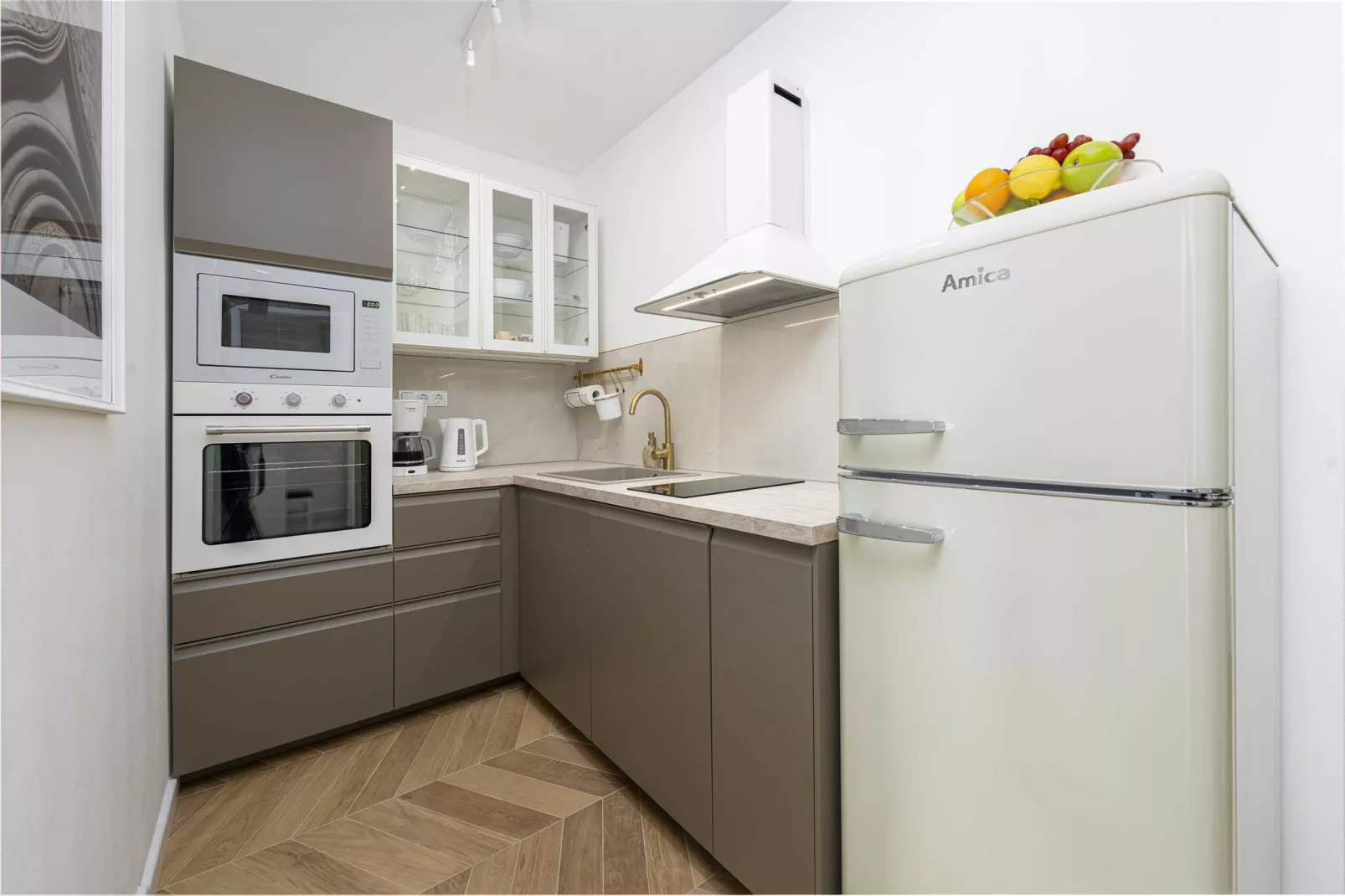 Apartments Maris-Comfort One Bedroom Apartment  with Terrace and Sea view-Kitchen