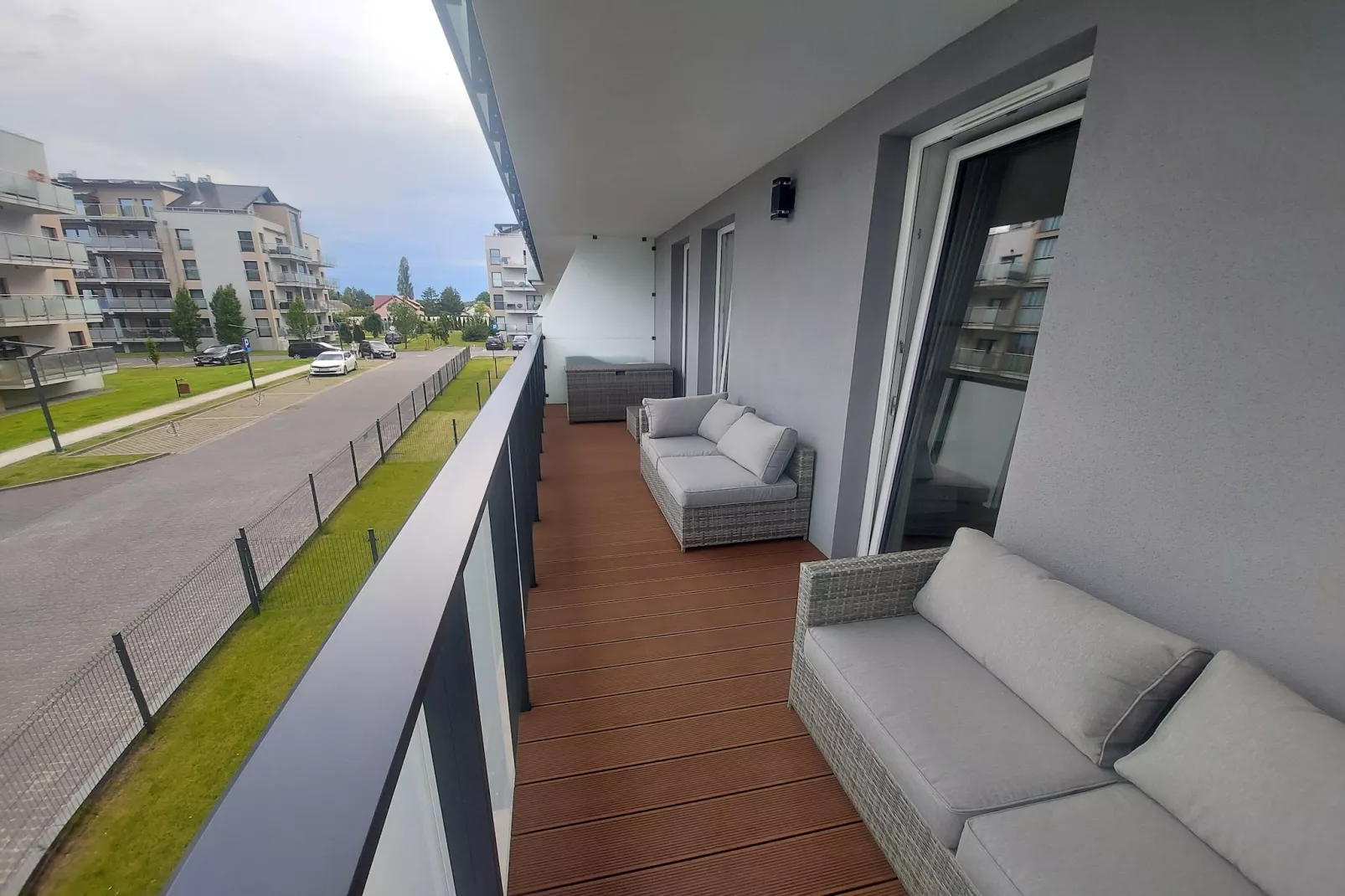 Apartamenty Lotnicza Sianożęty-Terrassenbalkon