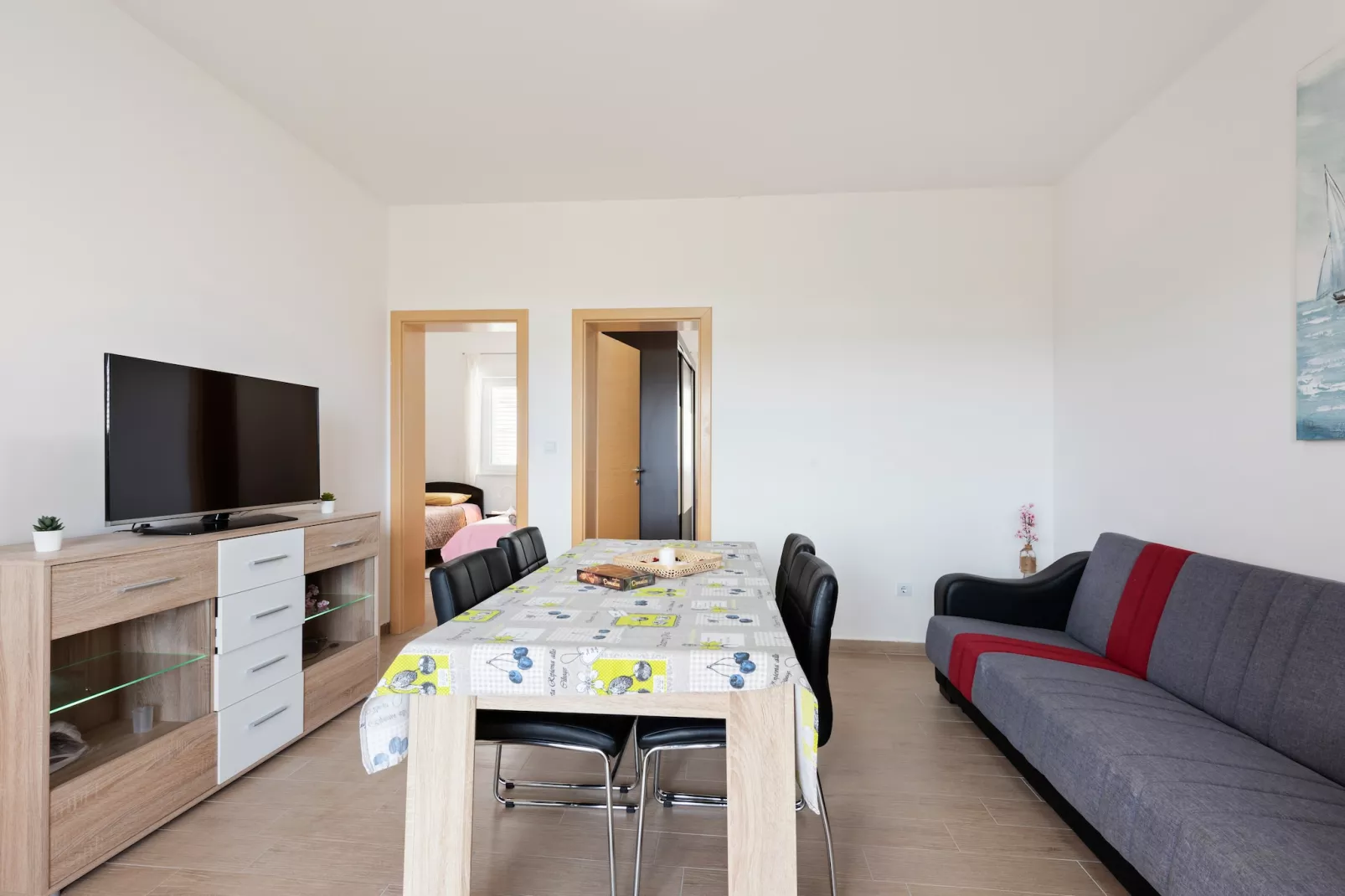 Apartment Pasman with a beautiful sea view 4-Living room