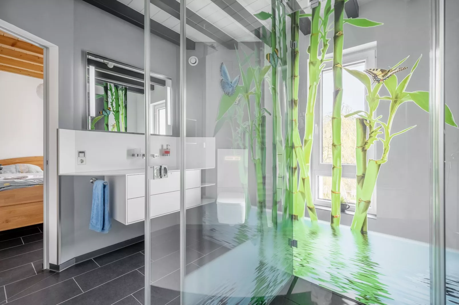 Green Buildings Ferienwohnung Herscheid-Sauerland-Badezimmer