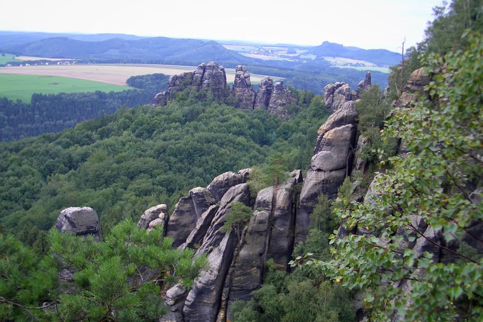Lichtenhain-Gebiete Sommer 20 km