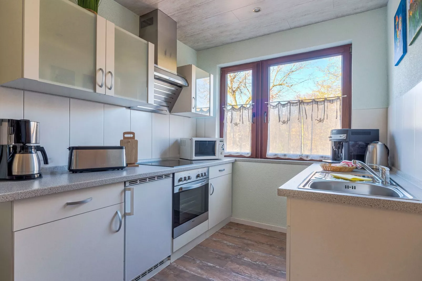 Holiday flat in Güntersberge near the lake-Kitchen