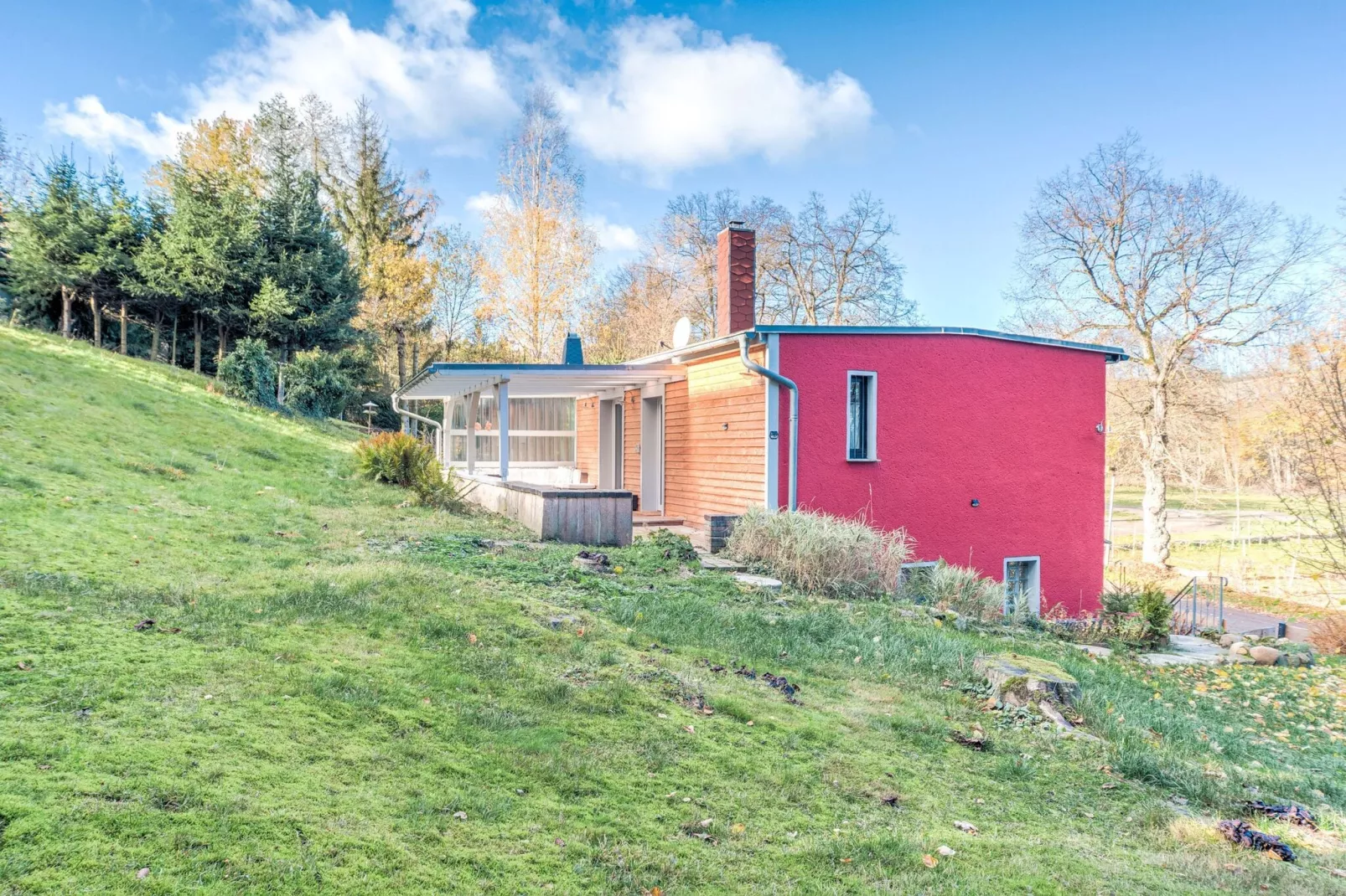 Holiday flat in Güntersberge near the lake-Exterior summer