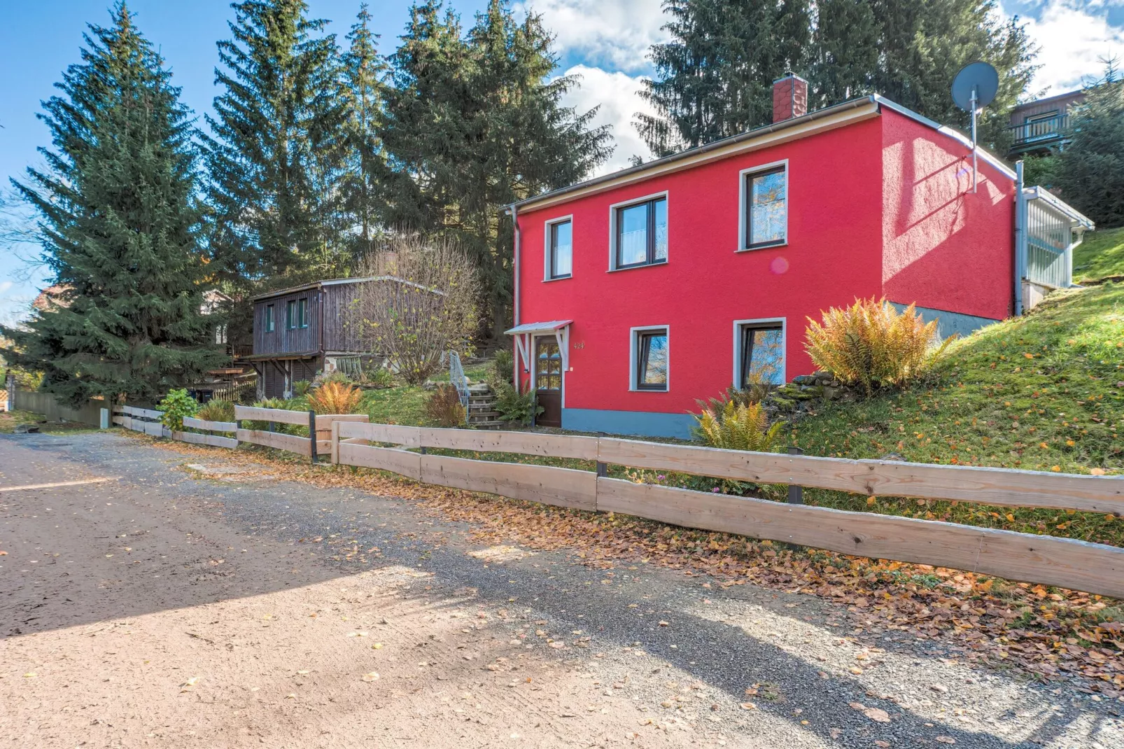 Holiday flat in Güntersberge near the lake-Exterior summer