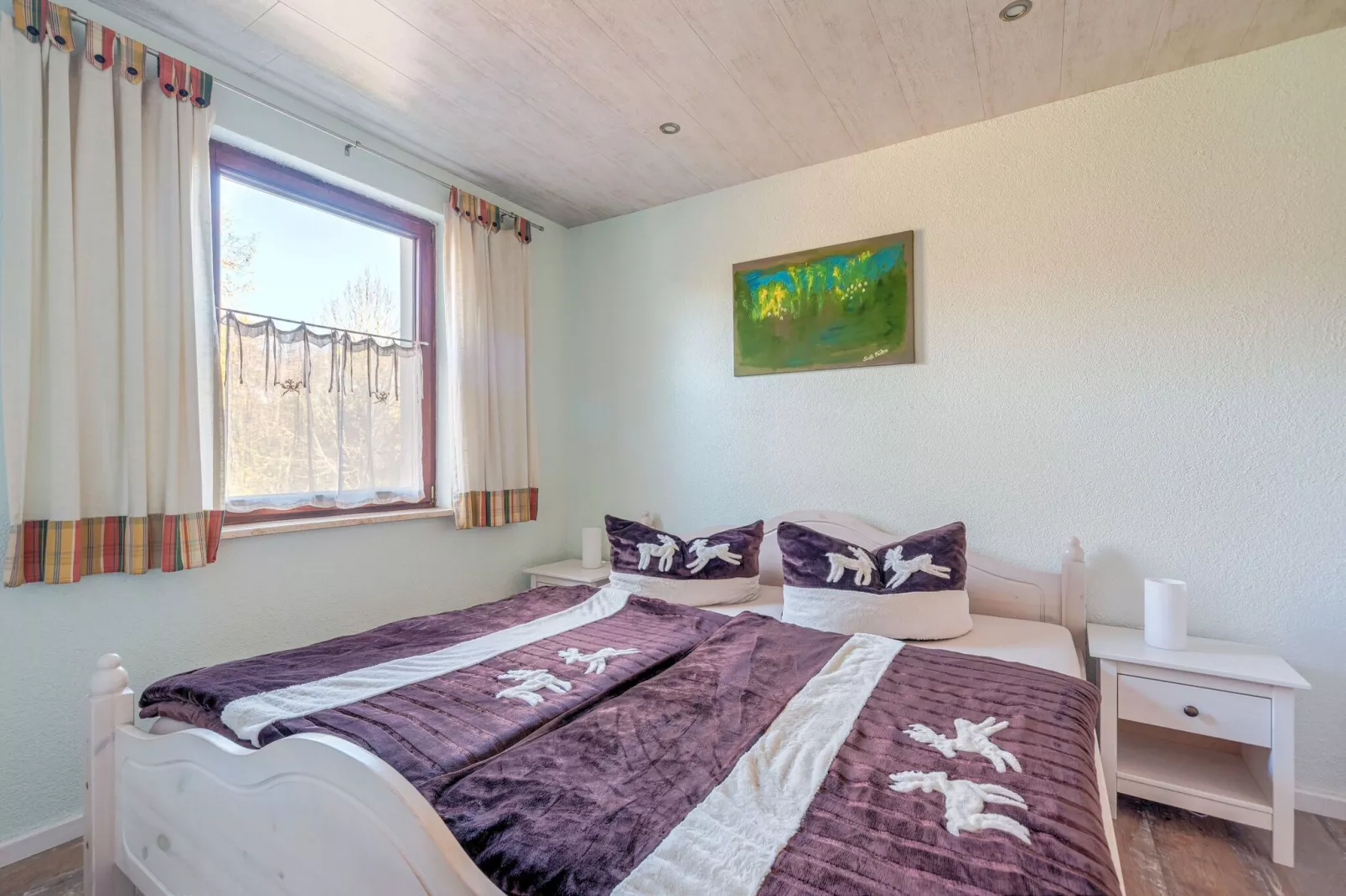 Holiday flat in Güntersberge near the lake-Bedroom