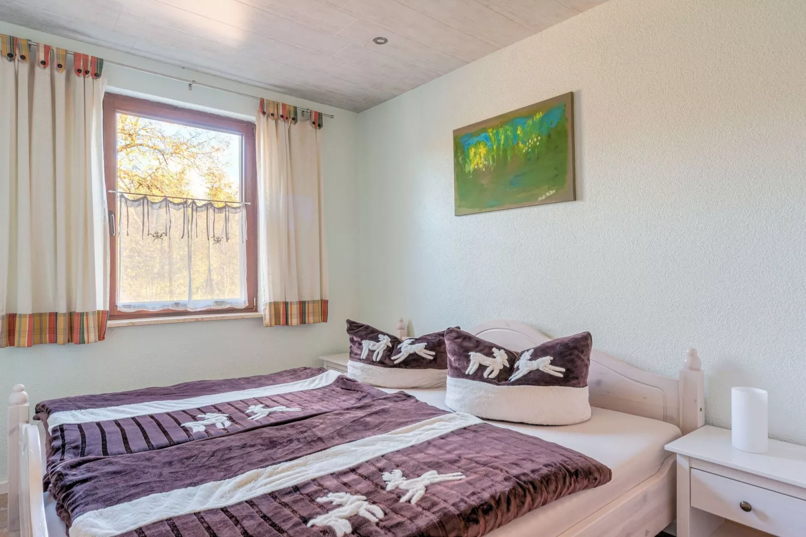 Holiday flat in Güntersberge near the lake-Bedroom