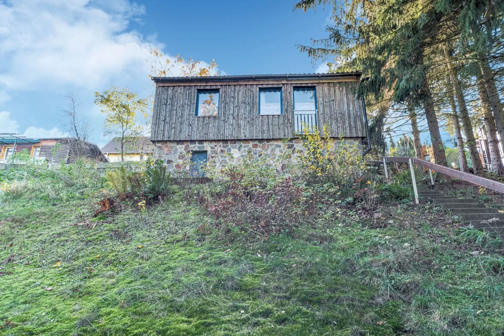 Holiday home in Güntersberge with private terrace-Exterior summer