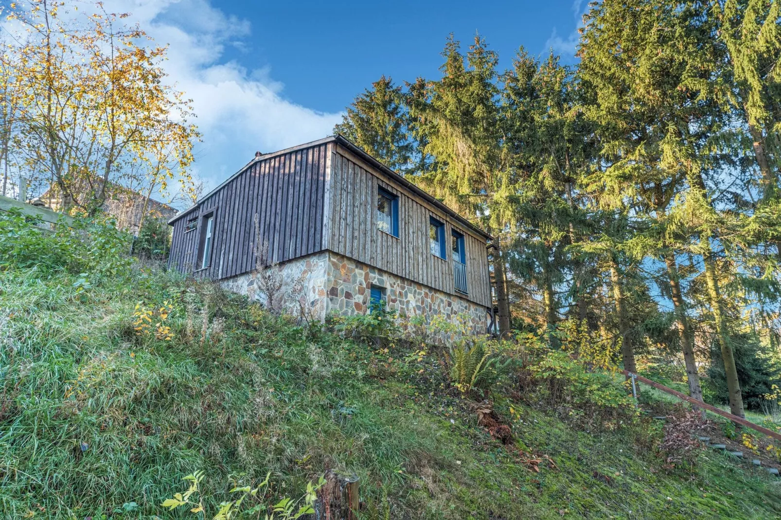 Holiday home in Güntersberge with private terrace-Exterior summer