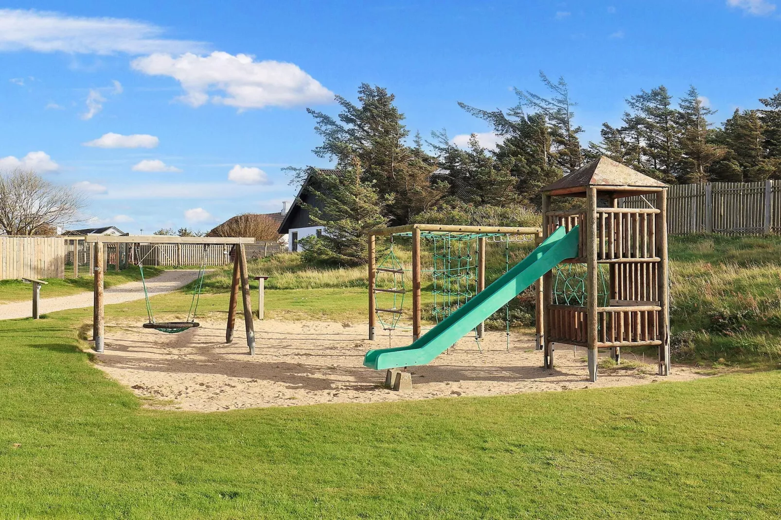 Cabin in camping resort near beach-View