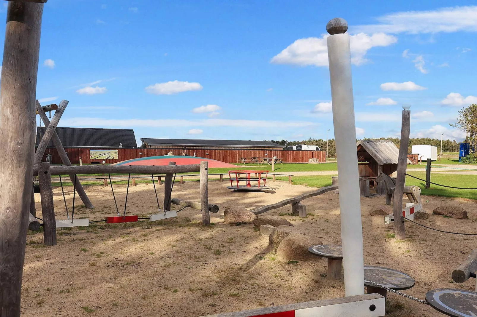 Cabin in camping resort with heating-View