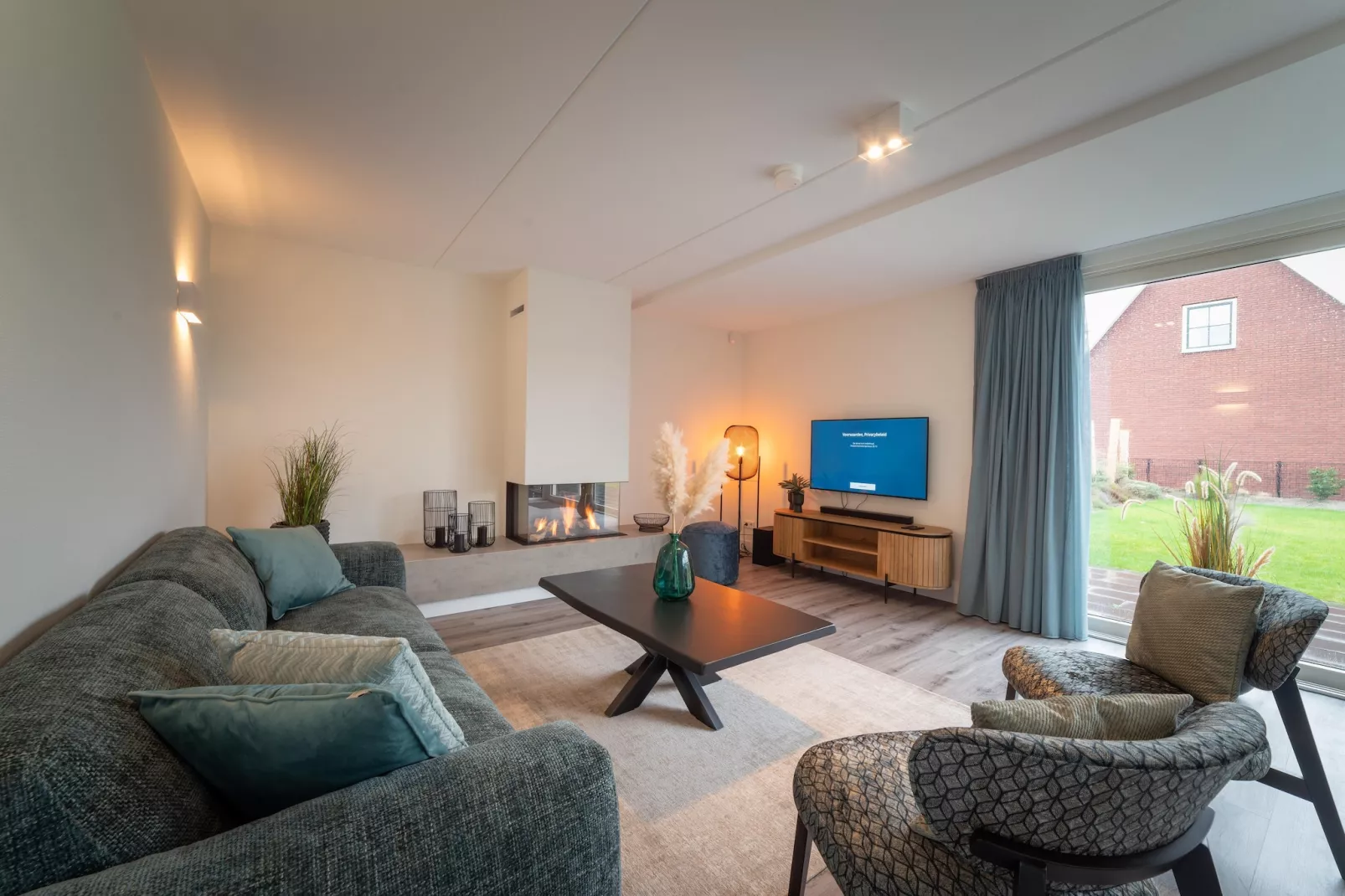 6 persoons vrijstaand met sauna-Wohnzimmer