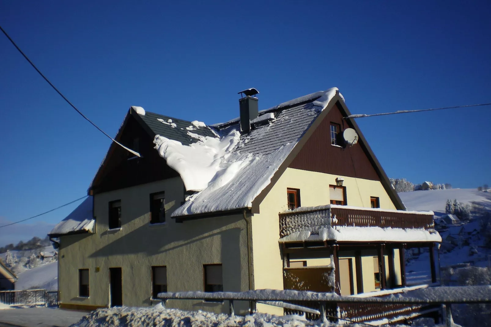 Im Erzgebirge-Außenbereich Winter