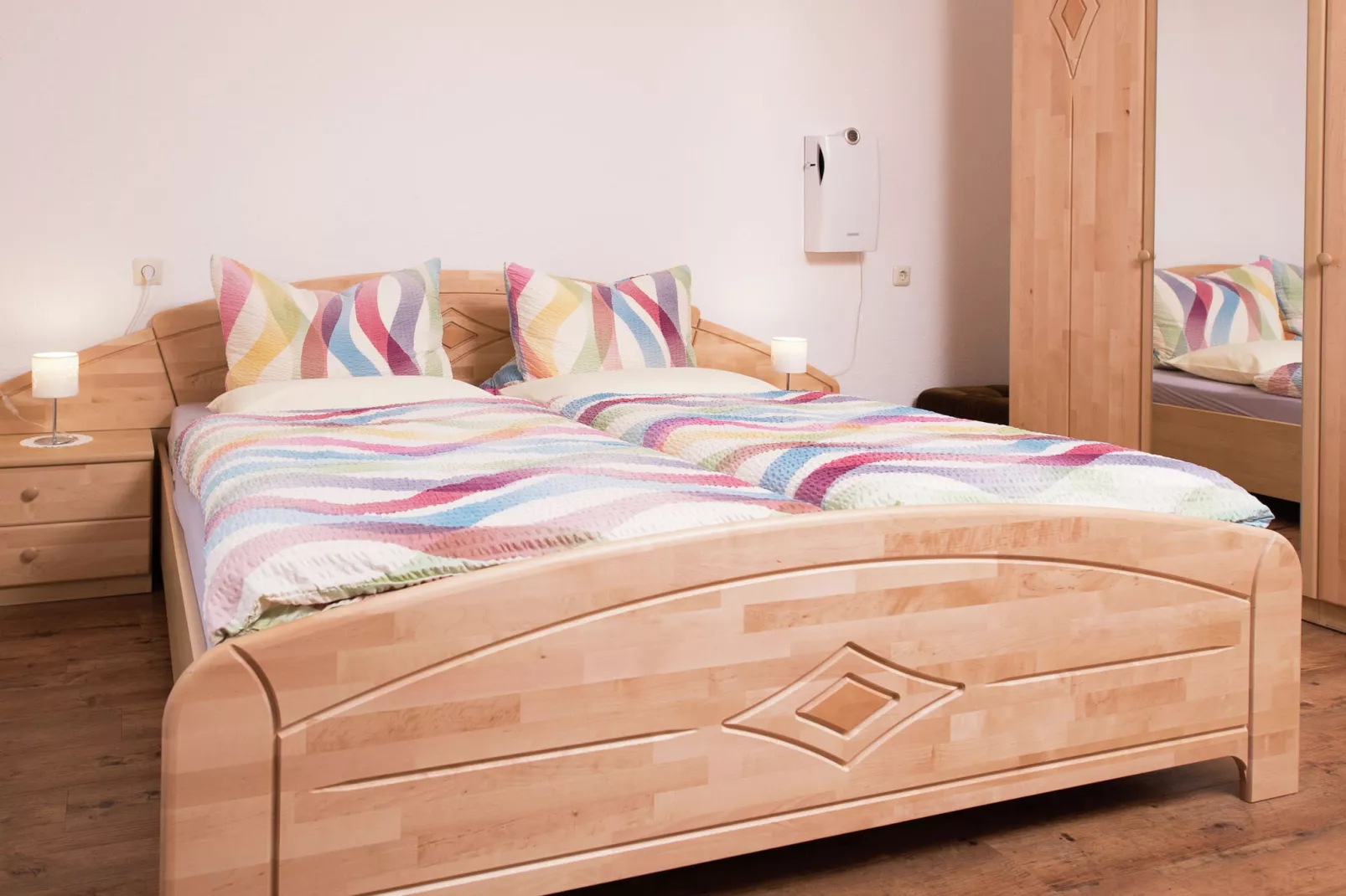 Im Erzgebirge-Schlafzimmer