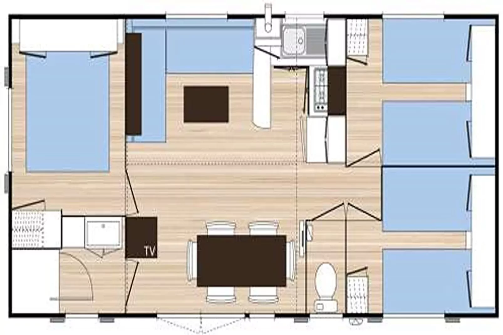 Camping Rocagrossa Mobile Home 6 people-Atmosphere