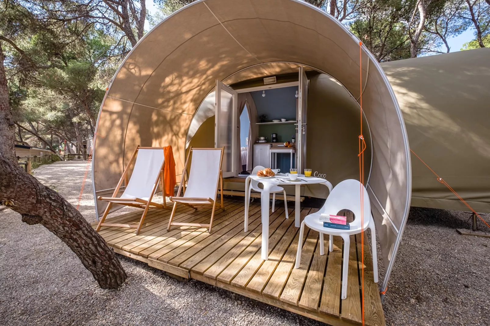 Camping Estival Torre de la Mora COCO TENT 4 Pax-Exterior winter