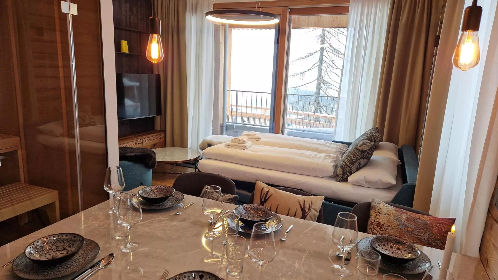Zirbennest Sonnenalpe Nassfeld-Living room