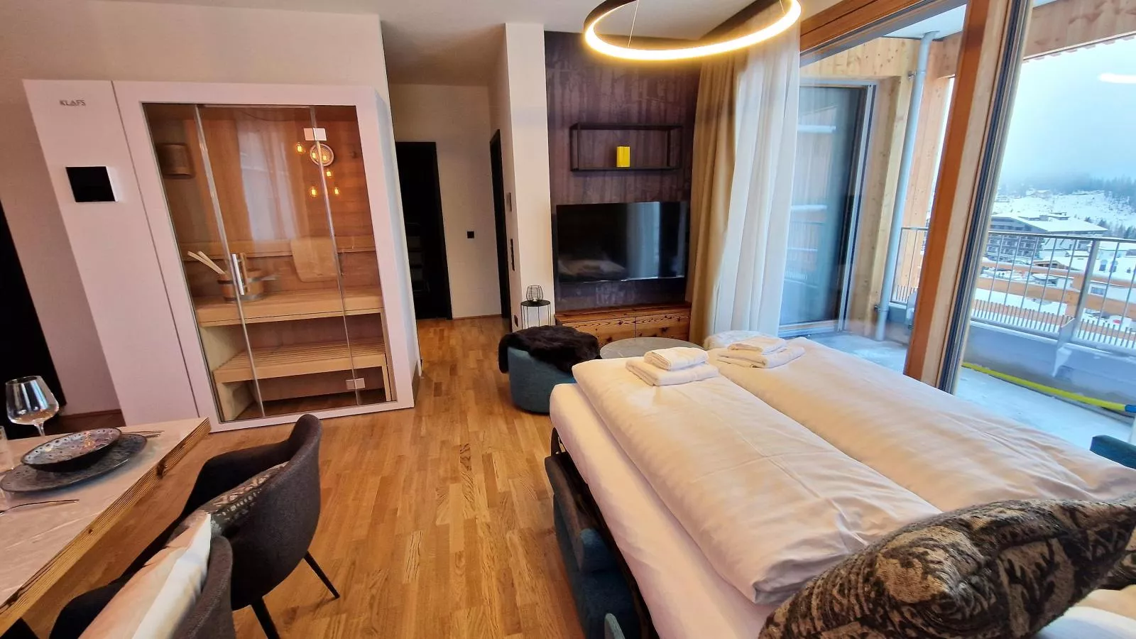 Zirbennest Sonnenalpe Nassfeld-Living room