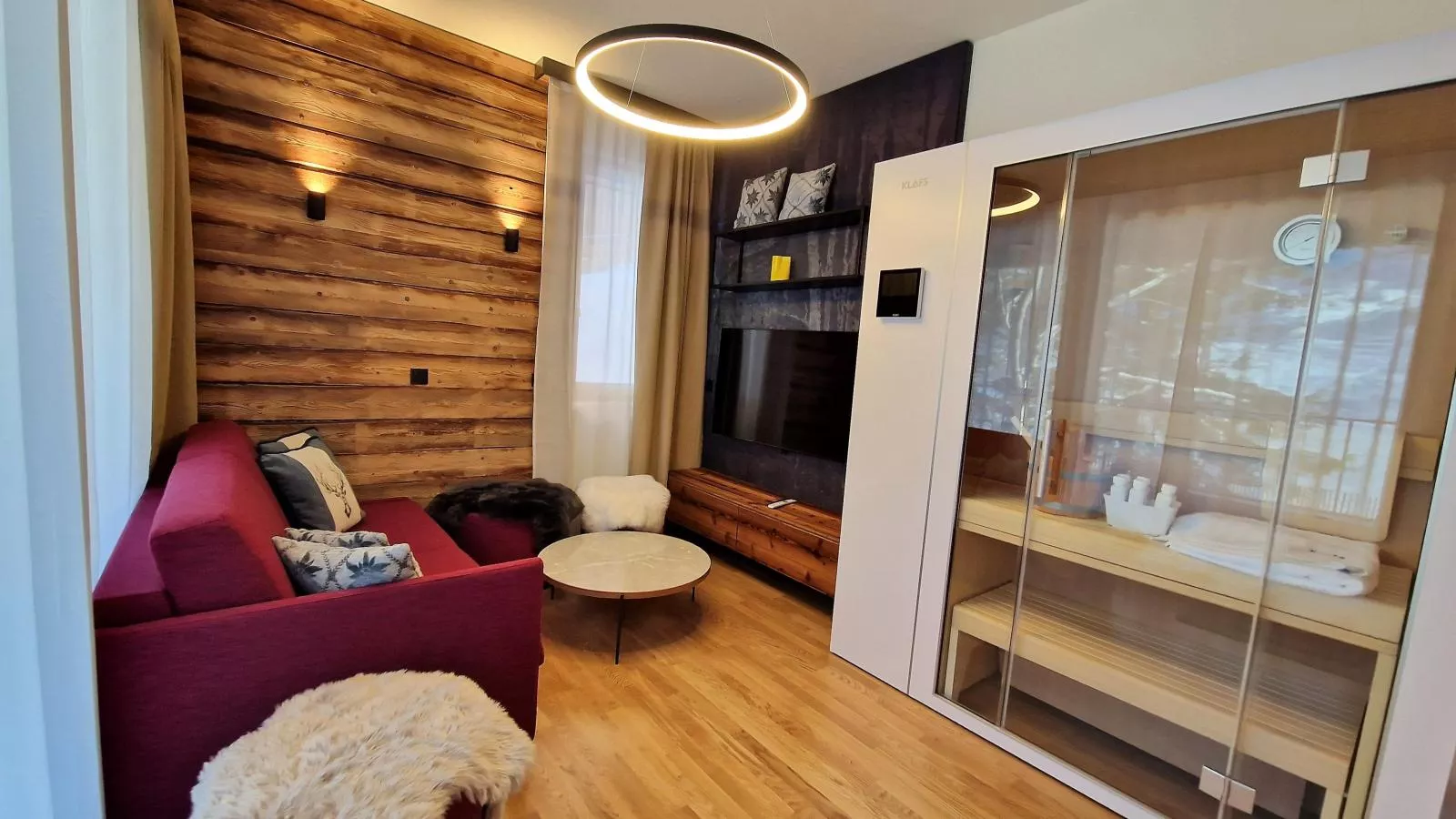 Zirbenlodge Sonnenalpe Nassfeld-Living room