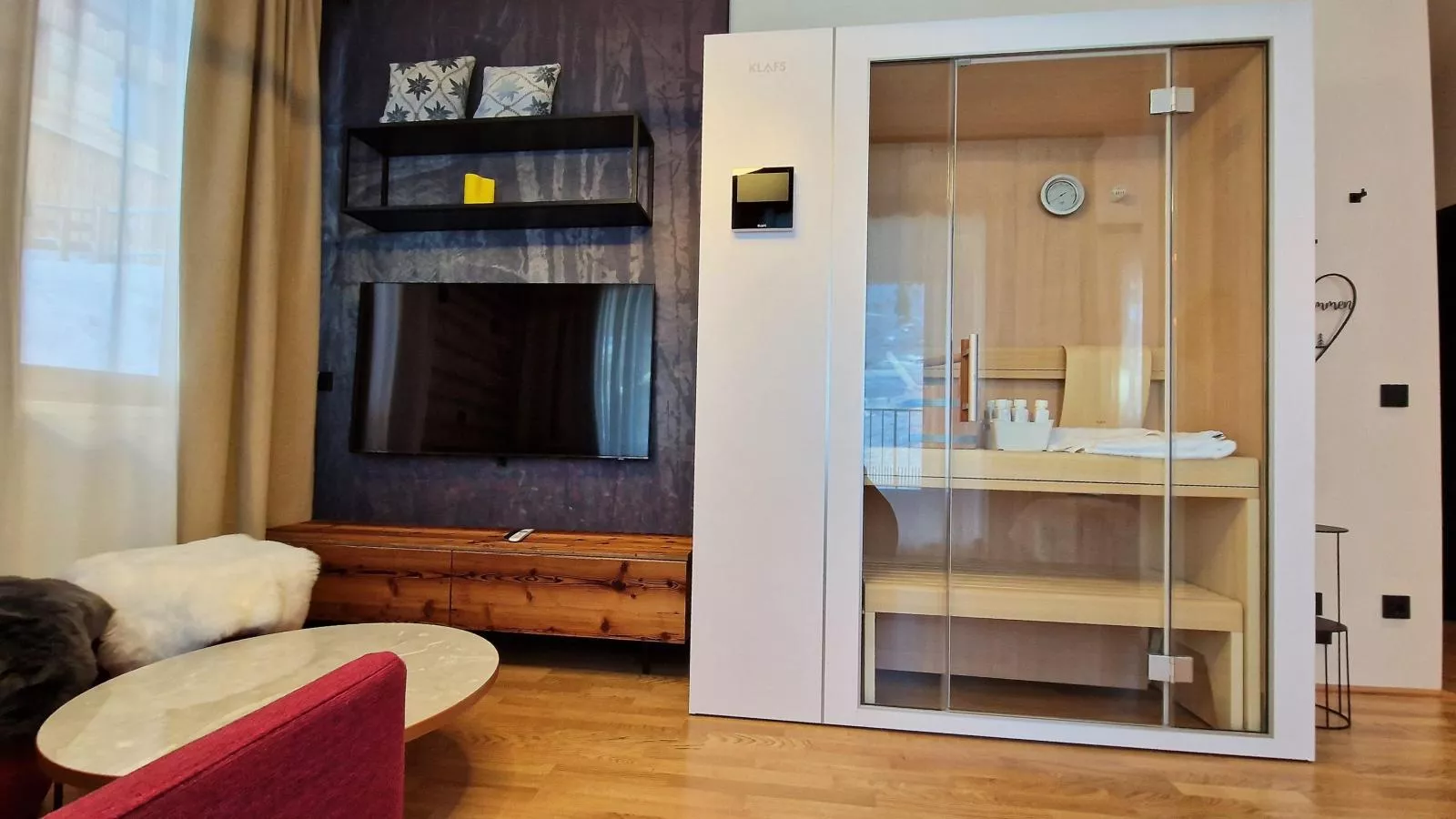 Zirbenlodge Sonnenalpe Nassfeld-Living room