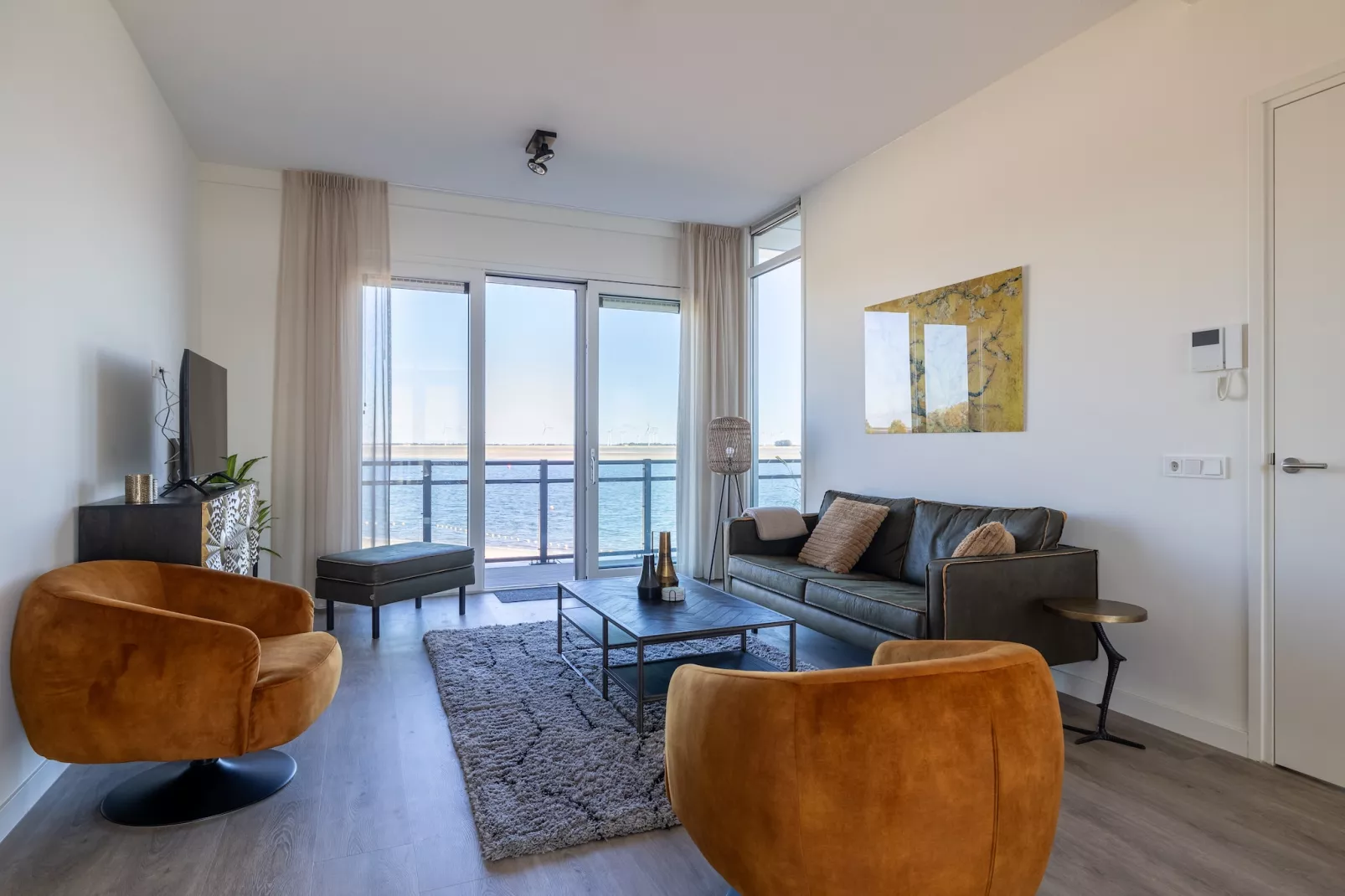 Luxe appartement Vista Maris - Havenweg 8-38  Sint-Annaland-Living room