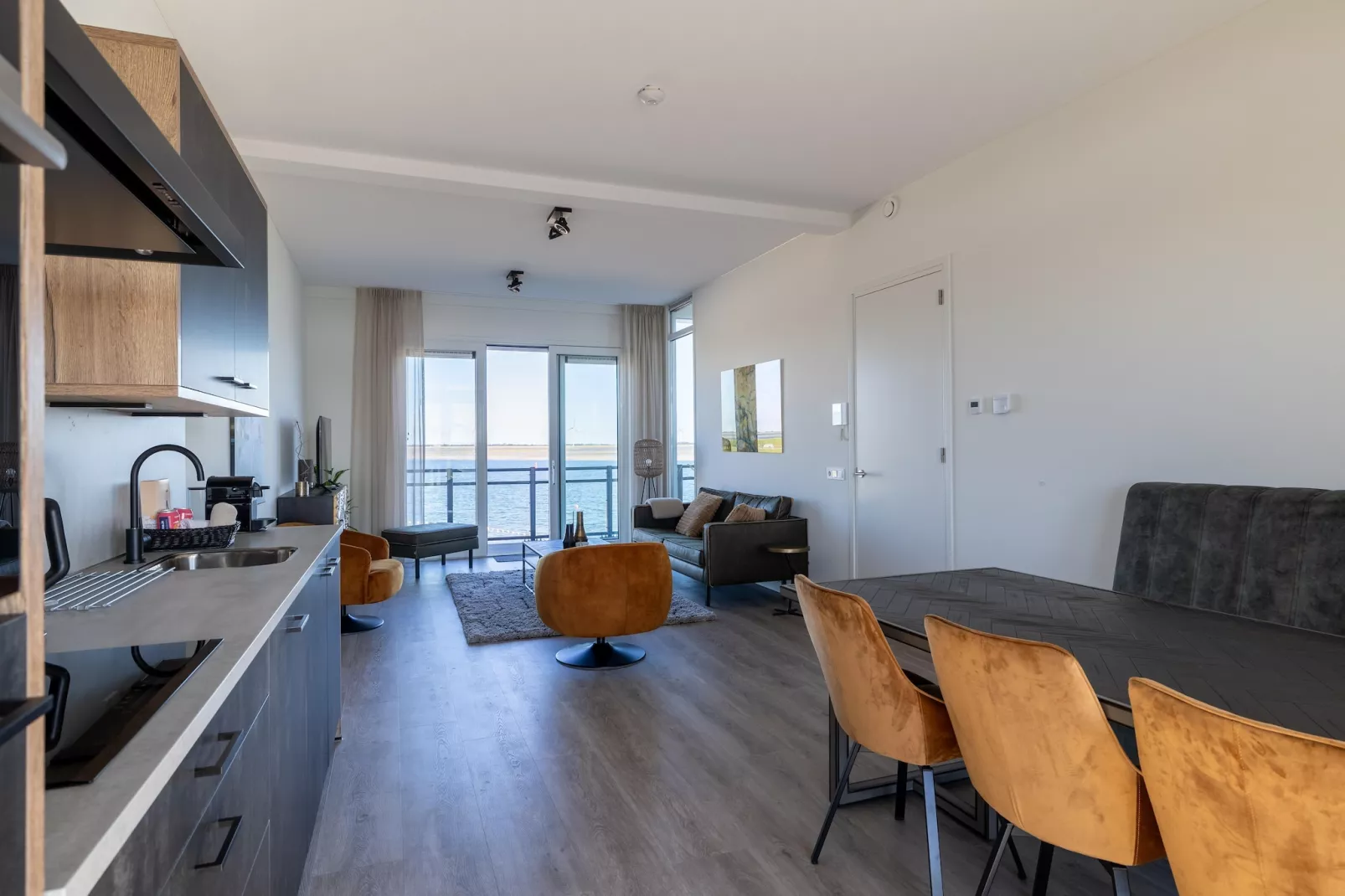 Luxe appartement Vista Maris - Havenweg 8-38  Sint-Annaland-Kitchen