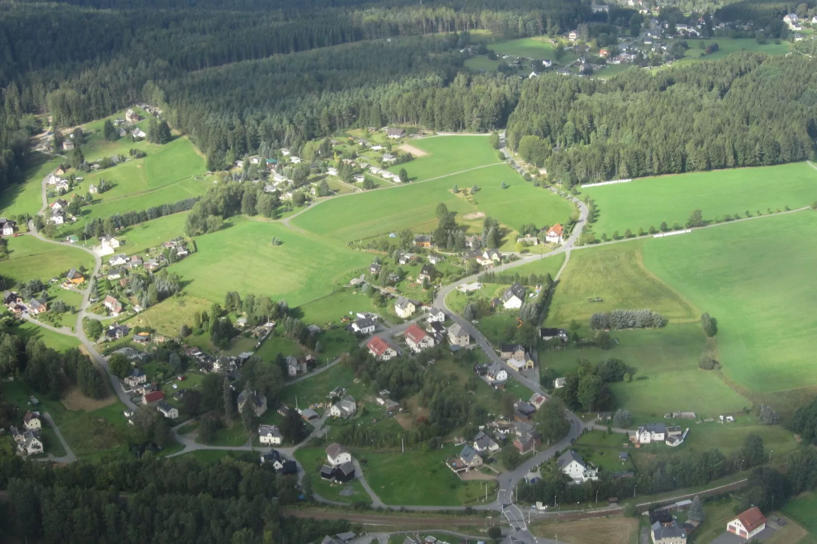 Bad Elster-Gebiete Sommer 1 km